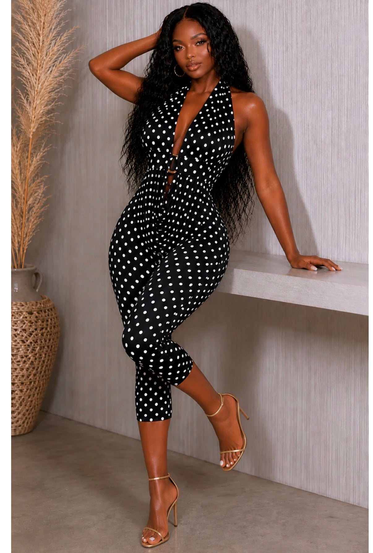 Polka Dot Goddess Jumpsuit